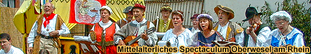 Sänger und Sängerinnen beim Mittelalterliches Spectaculum in Oberwesel