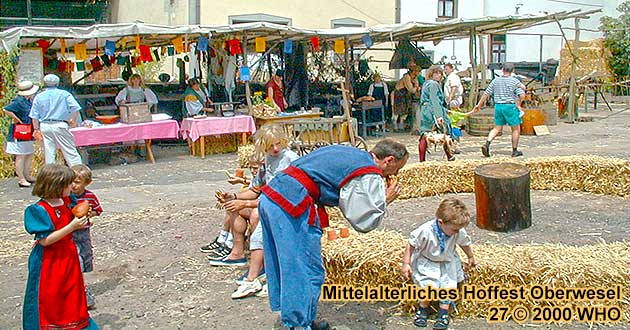 Mittelalterliches Hoffest in Oberwesel am Rhein
